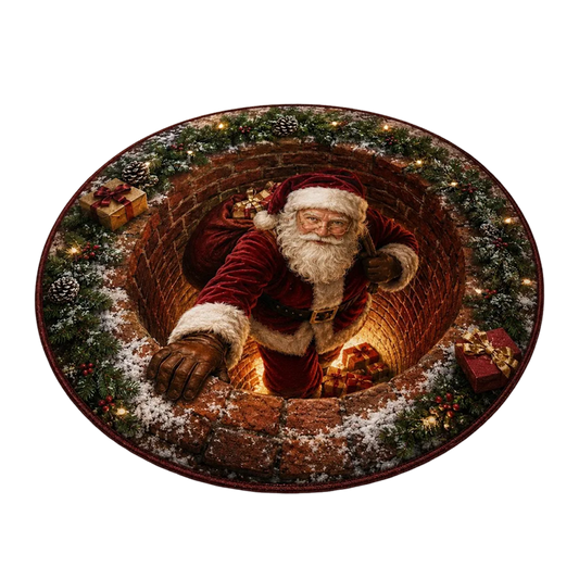 Ribili Christmas 3D Illusion Rug