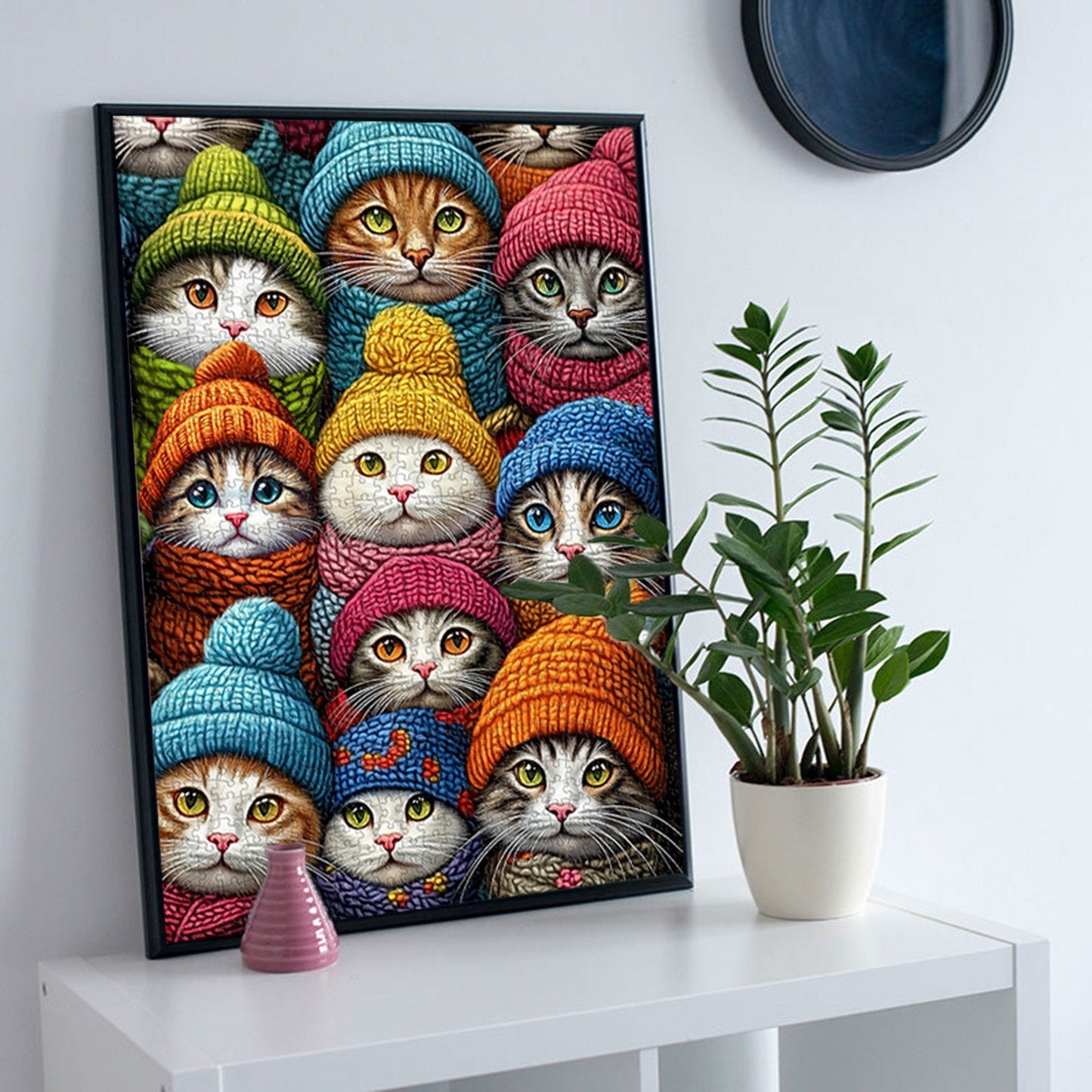 Cat Hat Fantasy Wooden Jigsaw Puzzle 1000 Pieces