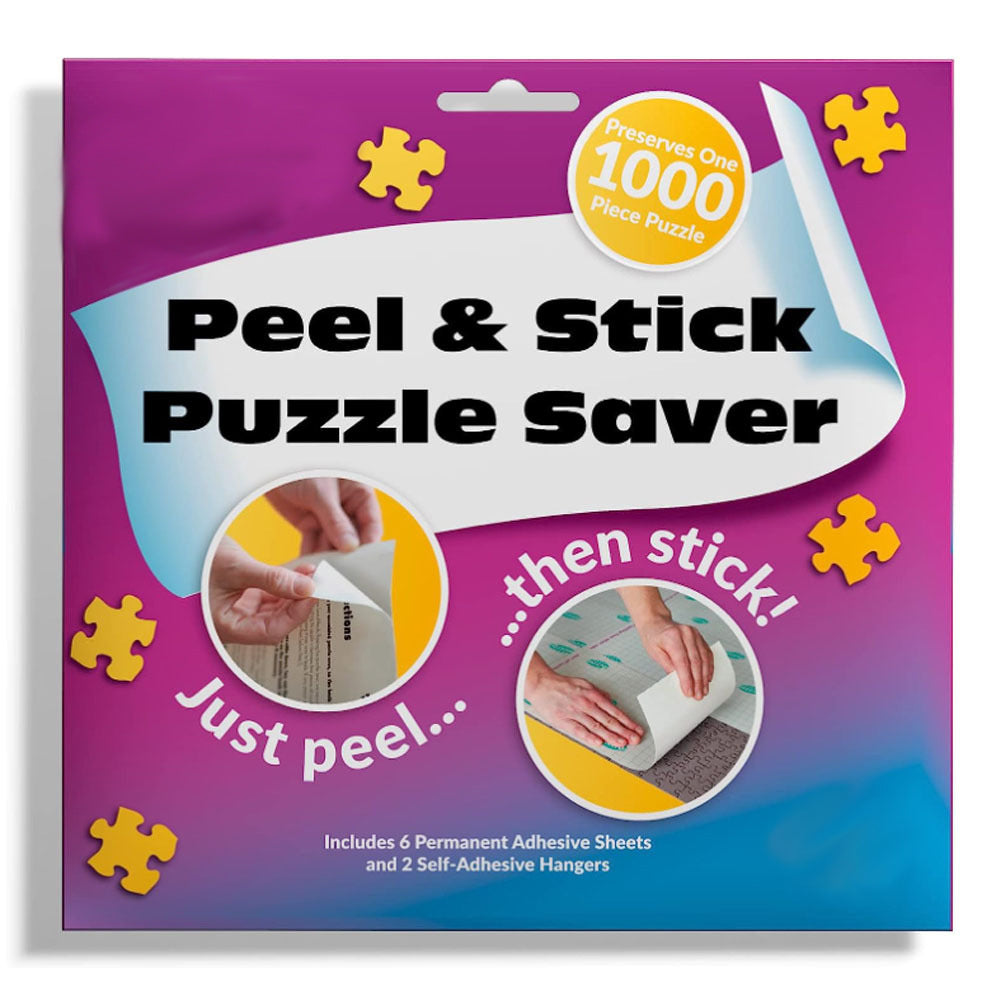 Peel & Stick Saver - The Best Way to Preserve Your Finished Jigsaw Puzzle!(4 Pack)
