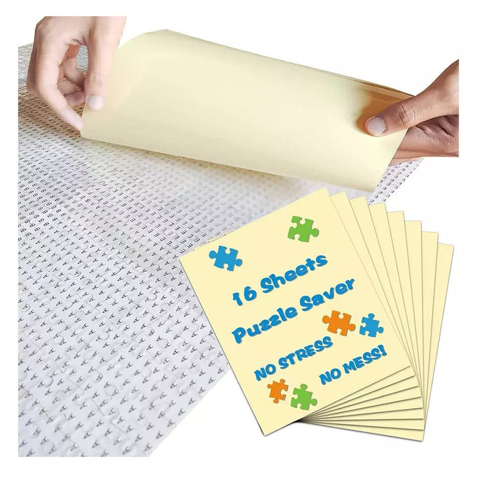 Peel & Stick Saver - The Best Way to Preserve Your Finished Jigsaw Puzzle!(4 Pack)