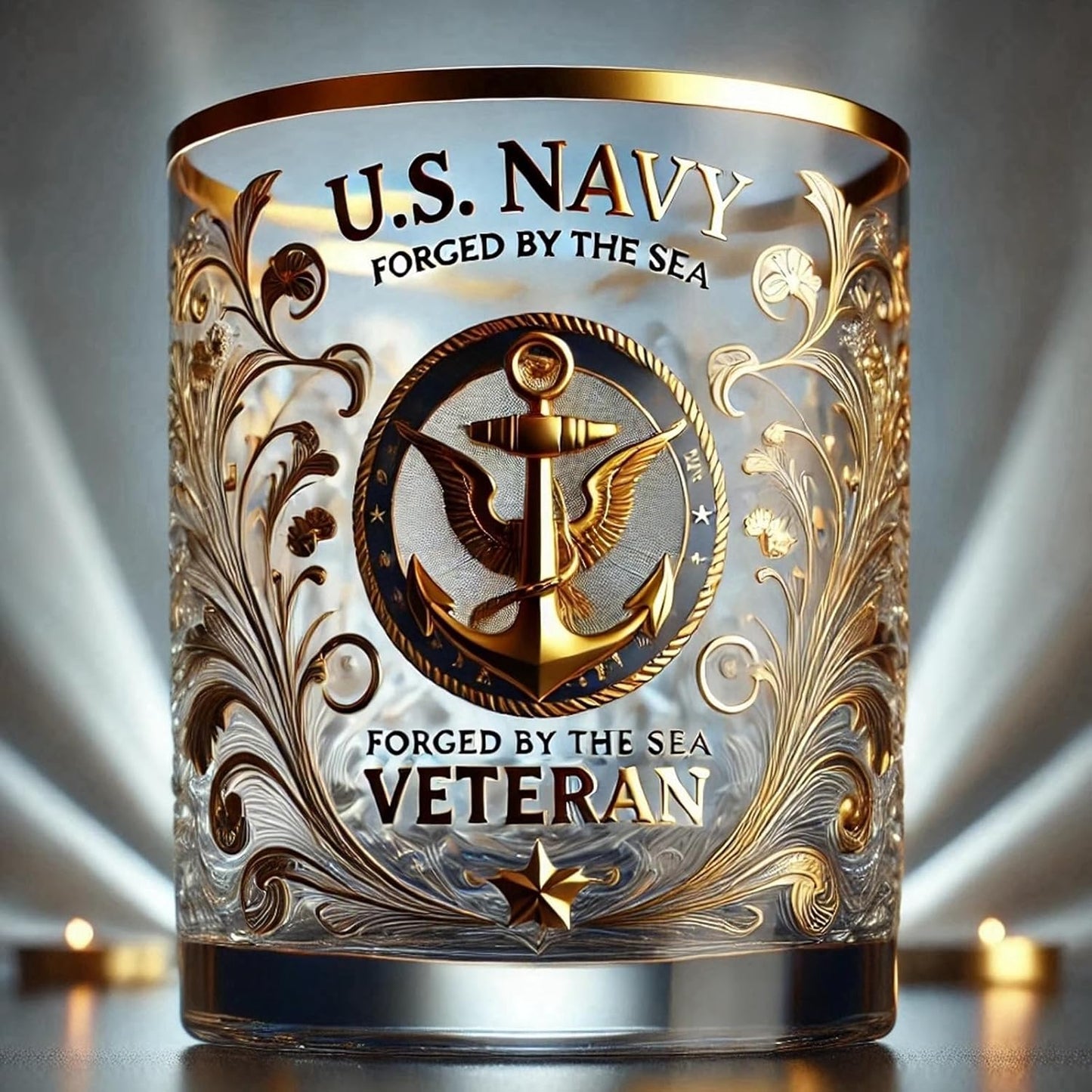 Relyball Veteran Tribute Glass