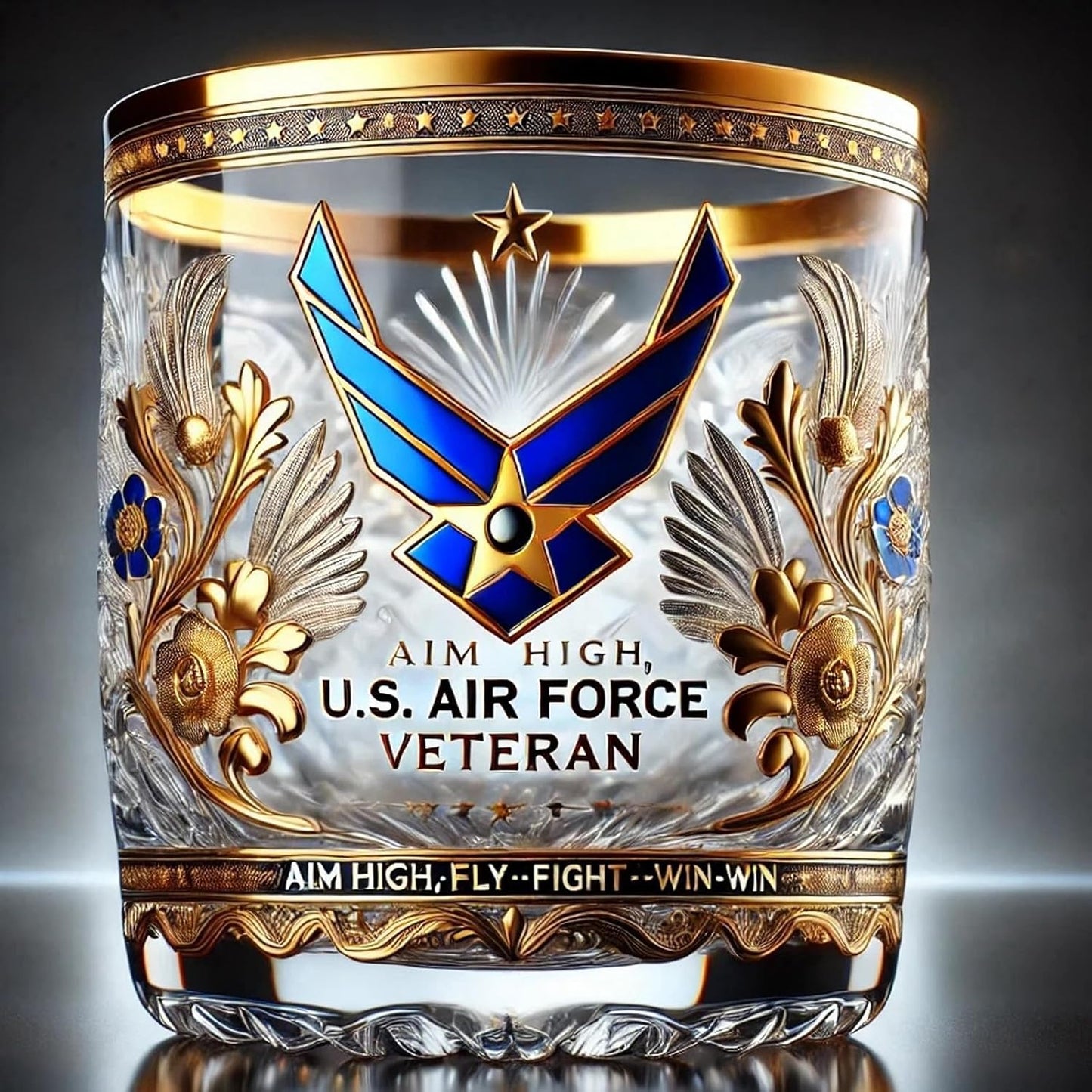 Relyball Veteran Tribute Glass