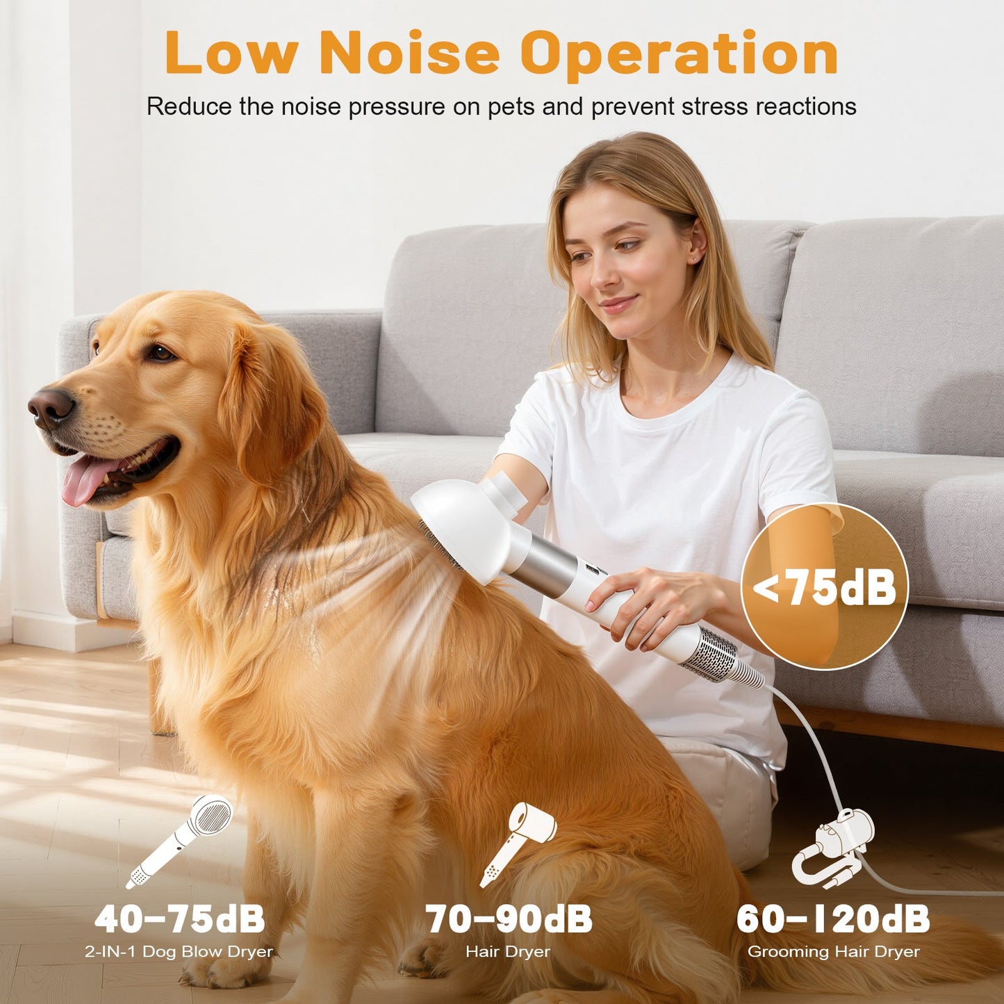 Fanyil™ 2-in-1 Pet Hair Dryer & Grooming Brush