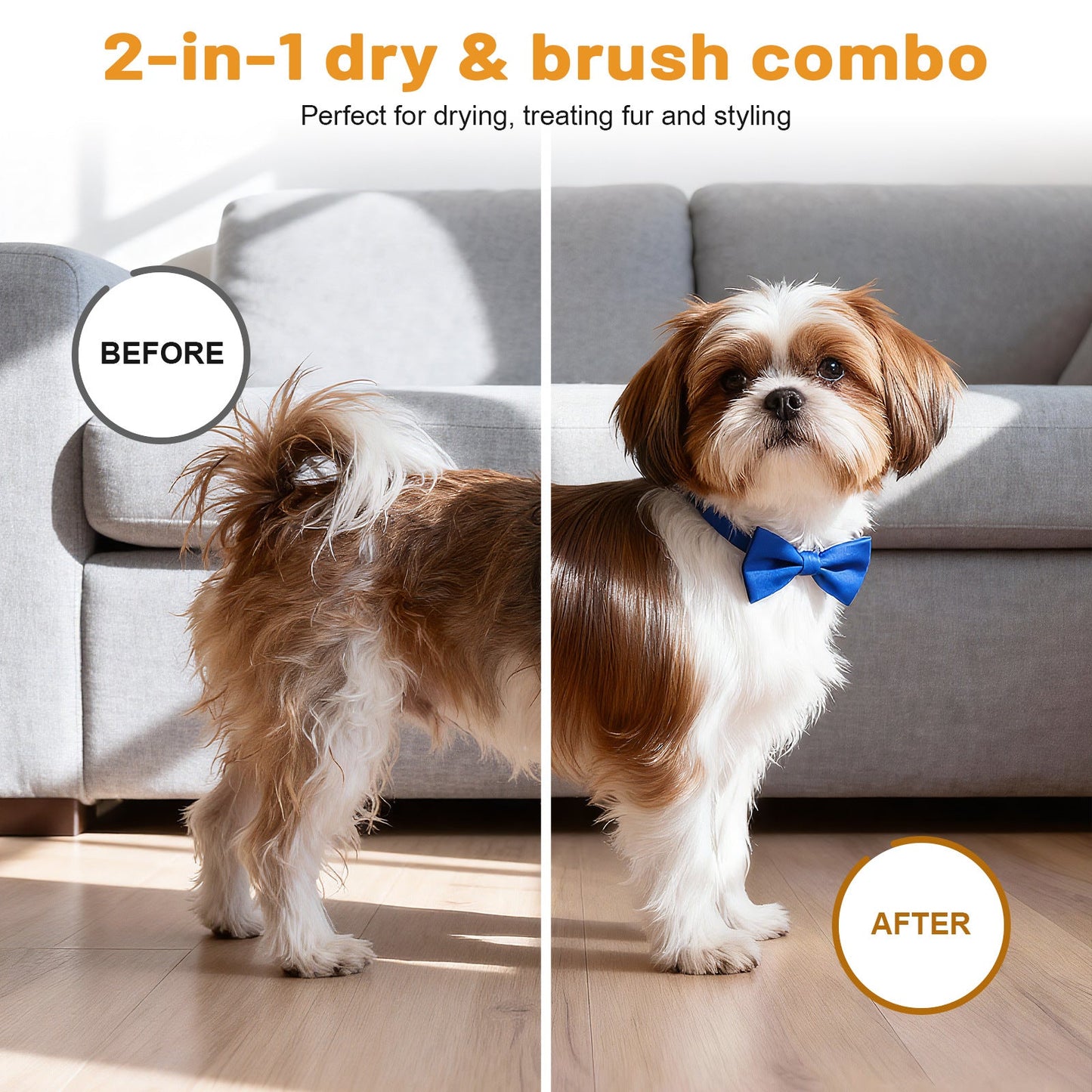 Fanyil™ 2-in-1 Pet Hair Dryer & Grooming Brush